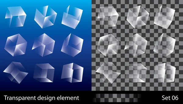 Boîtes transparentes — Image vectorielle