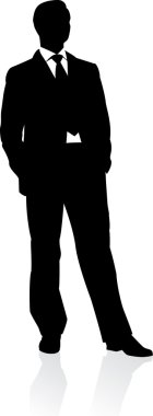 Business man in suit clipart