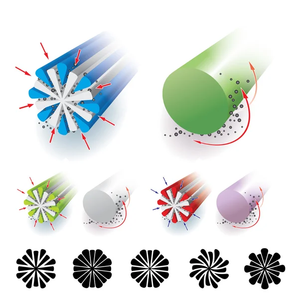 Microfibre — Image vectorielle