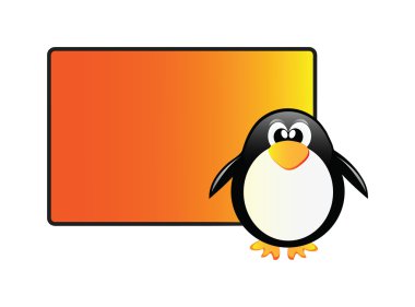 Talking penguin clipart