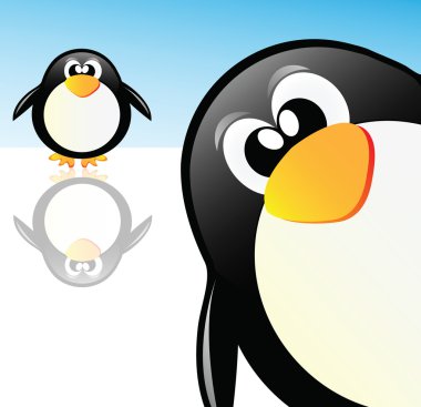 Two penguins clipart