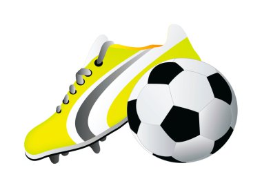topu ve futbol Ayakkabı