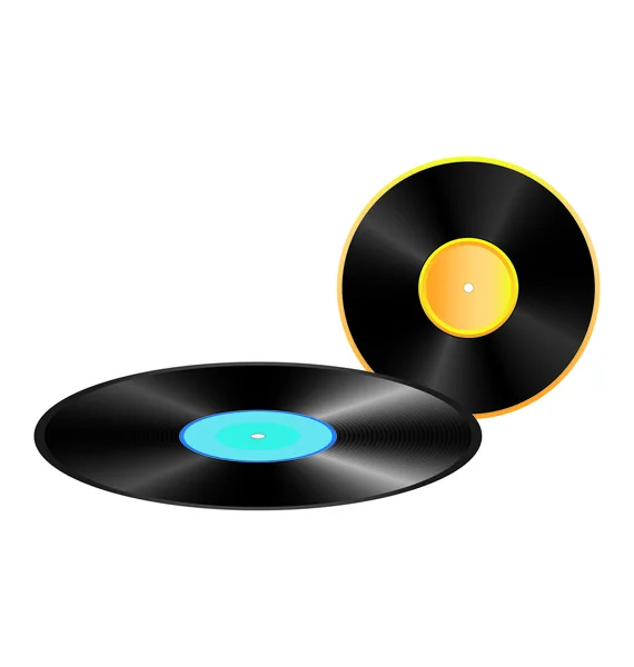 Staré vinyl disk — Stockový vektor
