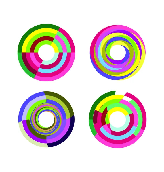 Retro circles — Stock Vector