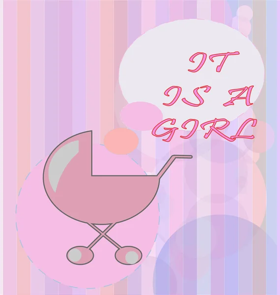 Fille bébé — Image vectorielle