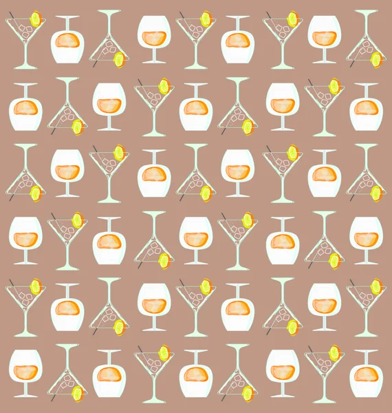 Background with cocktail glass — Stock Vector