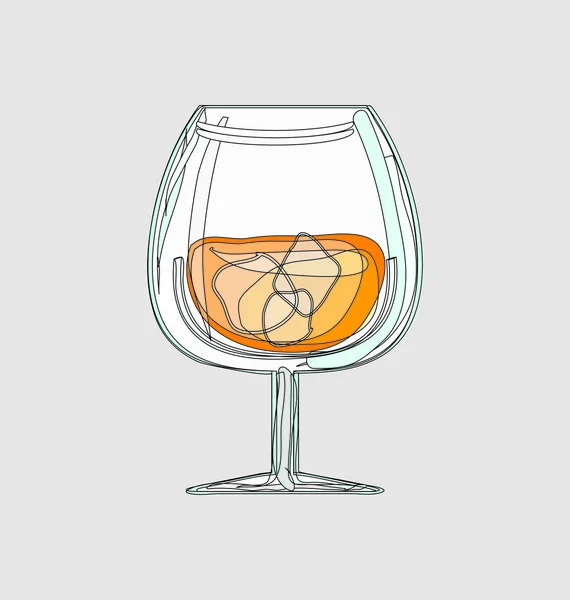 Cocktail glass — Stock Vector