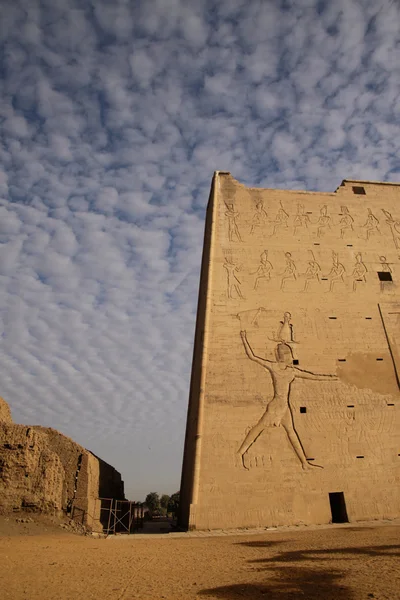 Świątyni Boga Horusa w edfu, Egipt — Zdjęcie stockowe