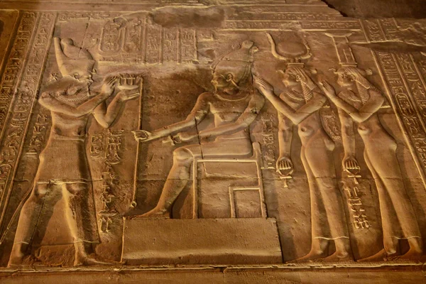 Baixo-relevo egípcio — Fotografia de Stock