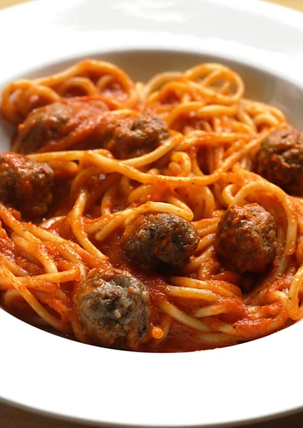 stock image Spaghetti and Meatballs