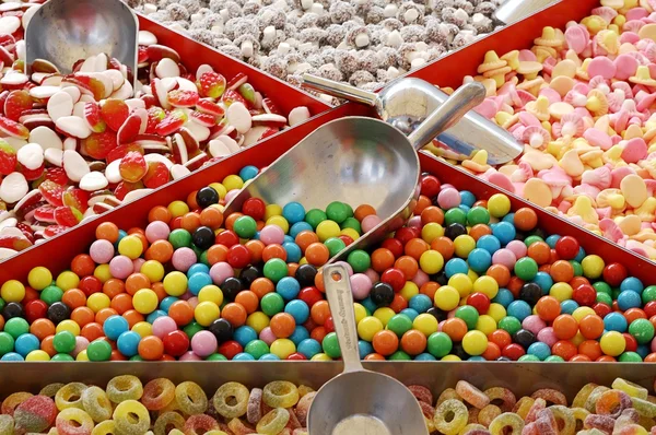 多彩糖果分类 免版税图库照片