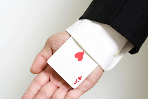 Ace of hearts — Stock Photo, Image