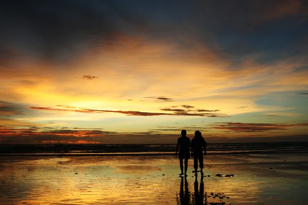 Plaża zachody słońca — Zdjęcie stockowe