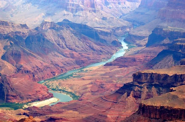 Grand canyon et rivière Colorado — Photo