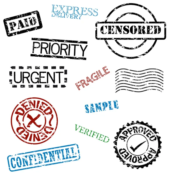 stock vector Rubber stamps