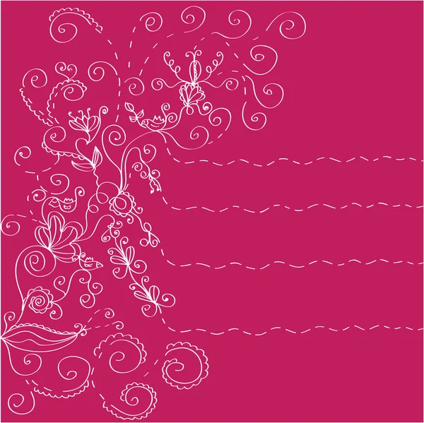 花のピンクの背景 — ストックベクタ