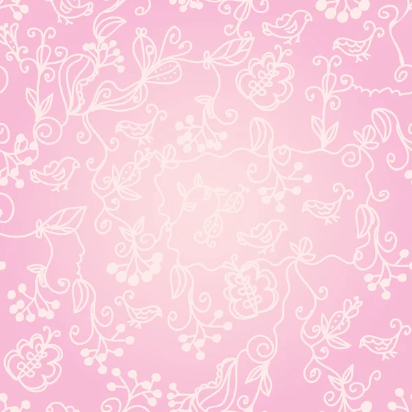 花粉红色无缝图案 — 图库矢量图片