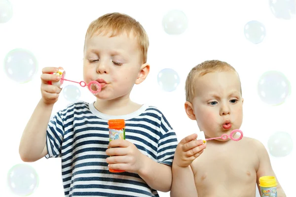 Blowing bubbles — Stock Photo, Image