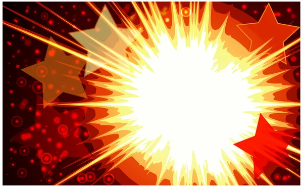Vector illustration of colorful stars explode. — Stock Vector