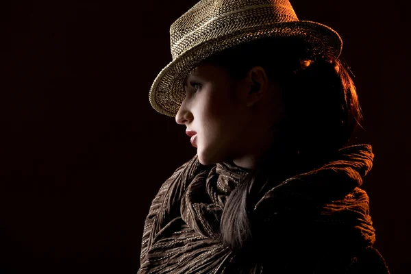 Woman In A Hat — Stock Photo, Image