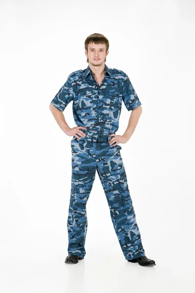 Man in het uniform — Stockfoto