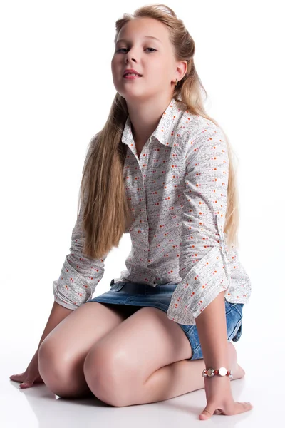 10 代の少女 — ストック写真