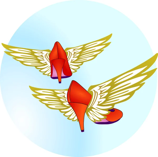 Pums Flügel — Stockvector