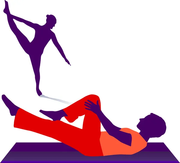 Gymnastique - Tanzen — Image vectorielle