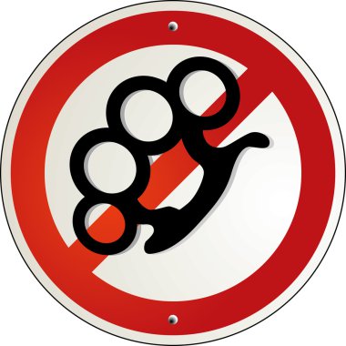 Force brass knuckles banned clipart