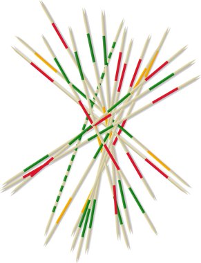 Mikado pick-up sticks clipart