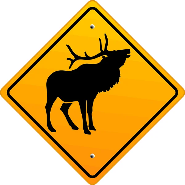 Advertencia de ciervos — Vector de stock