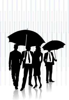 In the rain clipart