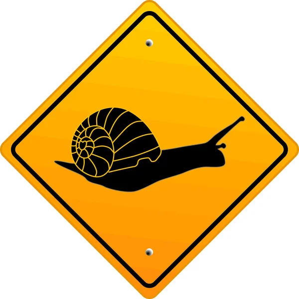 Snail sign — Stock Vector