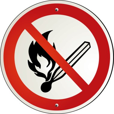 Fire forbidden clipart