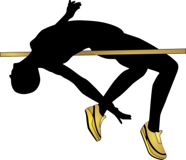 High jump clipart