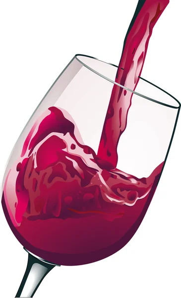 Красное вино — стоковый вектор