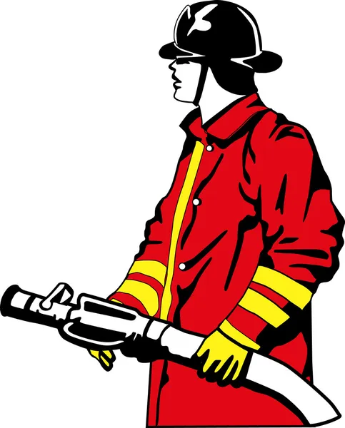 Пожарный — стоковый вектор