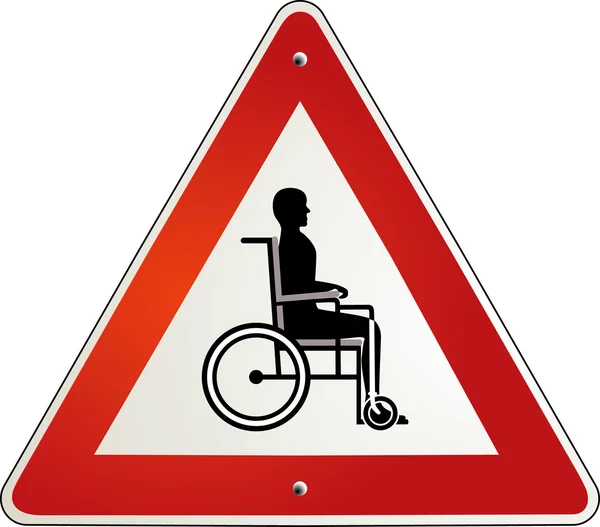 Tekerlekli sandalye — Stok Vektör