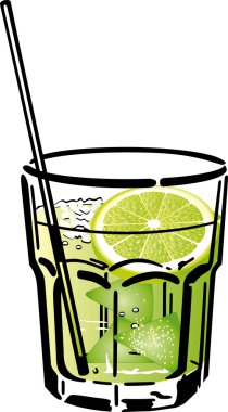 Cocktail, caipirinha clipart