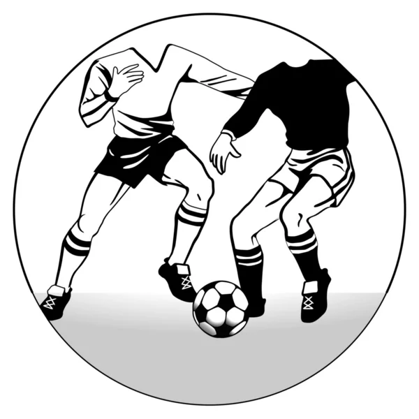 Partita di calcio — Vettoriale Stock