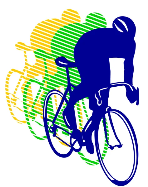 Racing cykel — Stock vektor