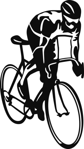 骑自行车的 — 图库矢量图片