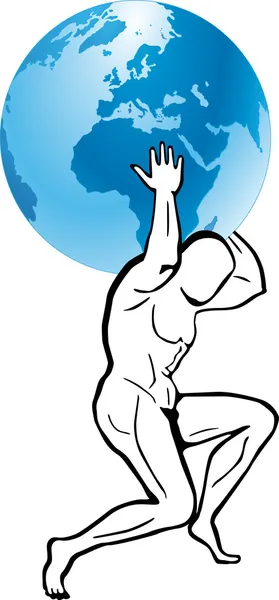 Hercules, atlas — Image vectorielle