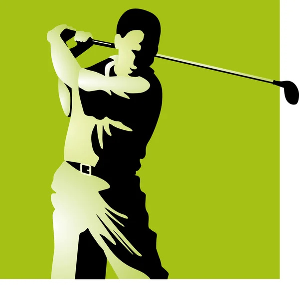 Golf-spela — Stock vektor
