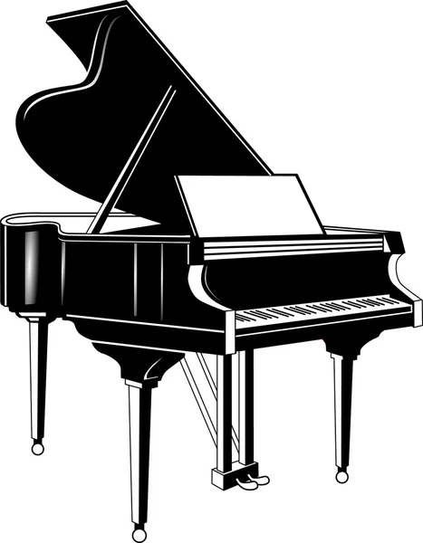Gran piano. concierto — Archivo Imágenes Vectoriales
