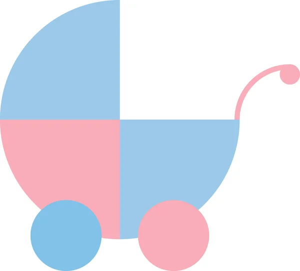 Bebé buggy — Vector de stock