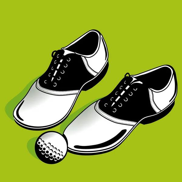 Sepatu Golf - Stok Vektor