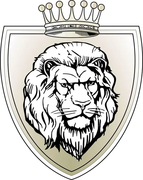 Escudo de león — Archivo Imágenes Vectoriales
