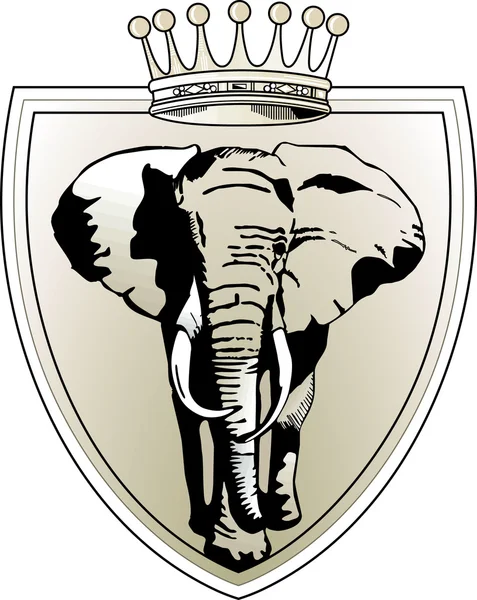 Słoń korony — Wektor stockowy