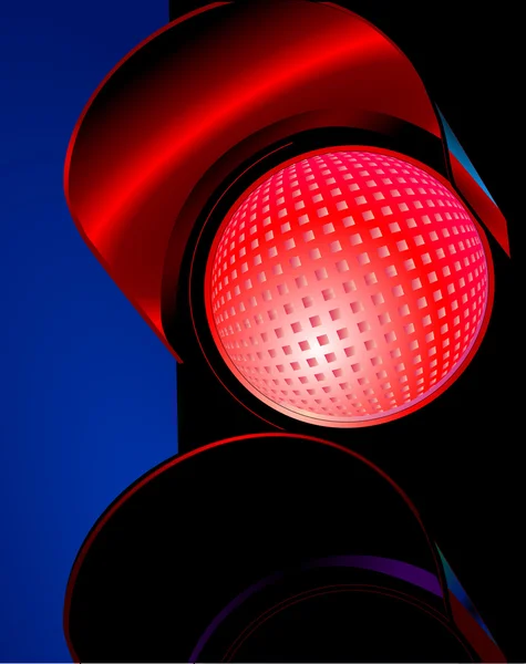 Светофор красный — стоковый вектор